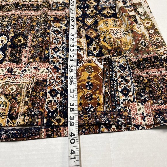 Haani Dress Womens 3X Floral Patchwork Shift Jersey Knit Flutter Sleeve Boho - Picture 6 of 7